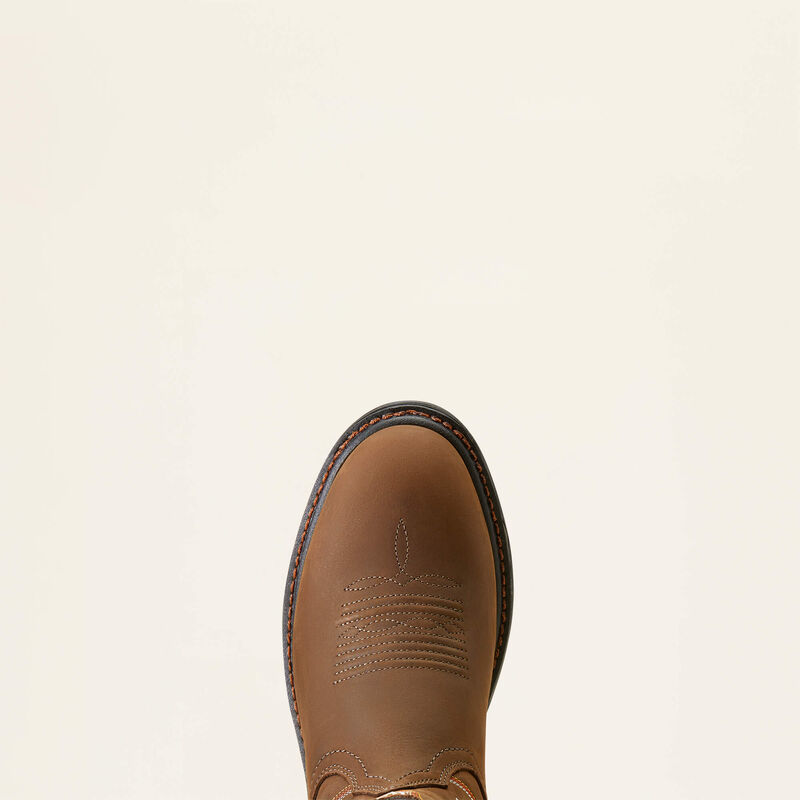 top view of of Ariat round toe