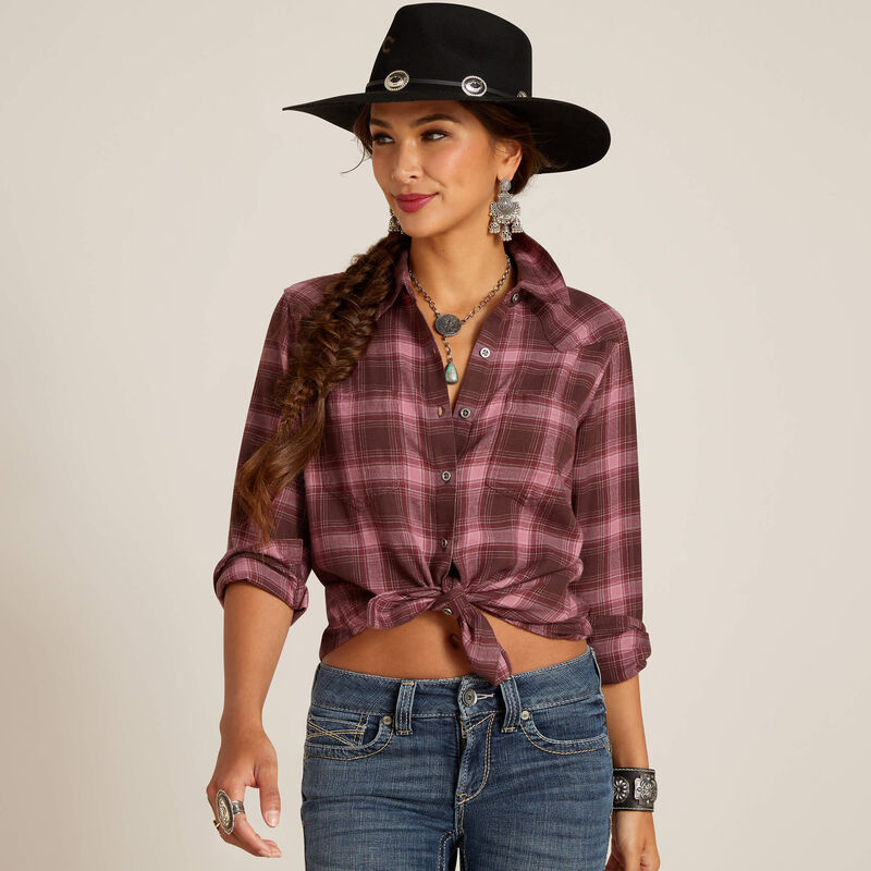 Ariat Camisa vaquera para mujer