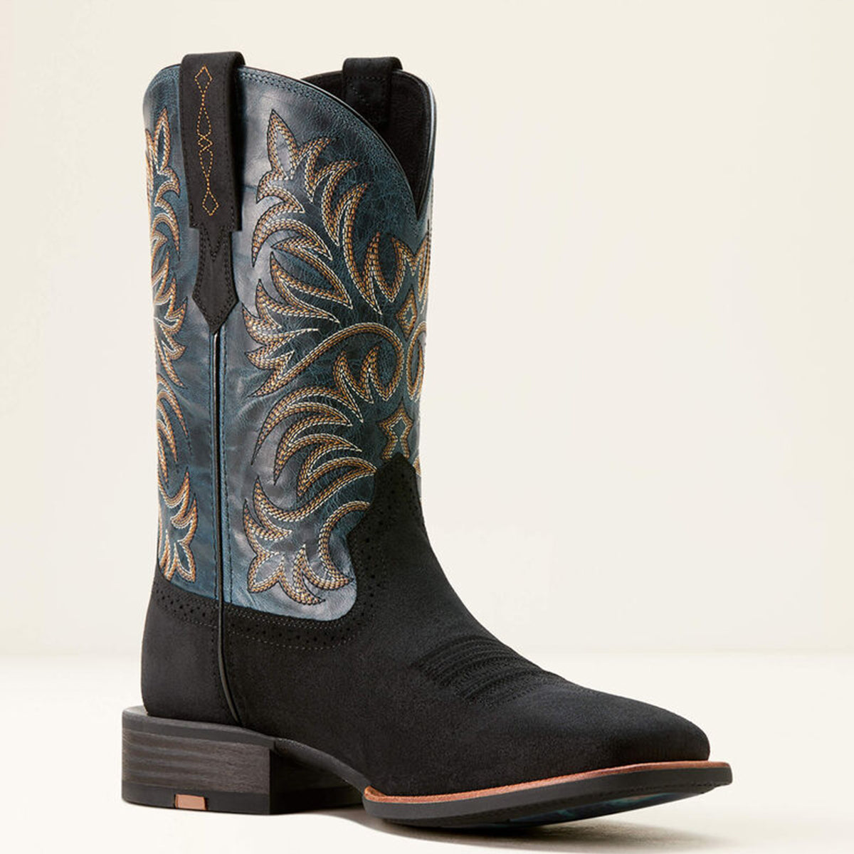 Ariat Oakwood Men's Black Suede Square Toe Cowboy Boot