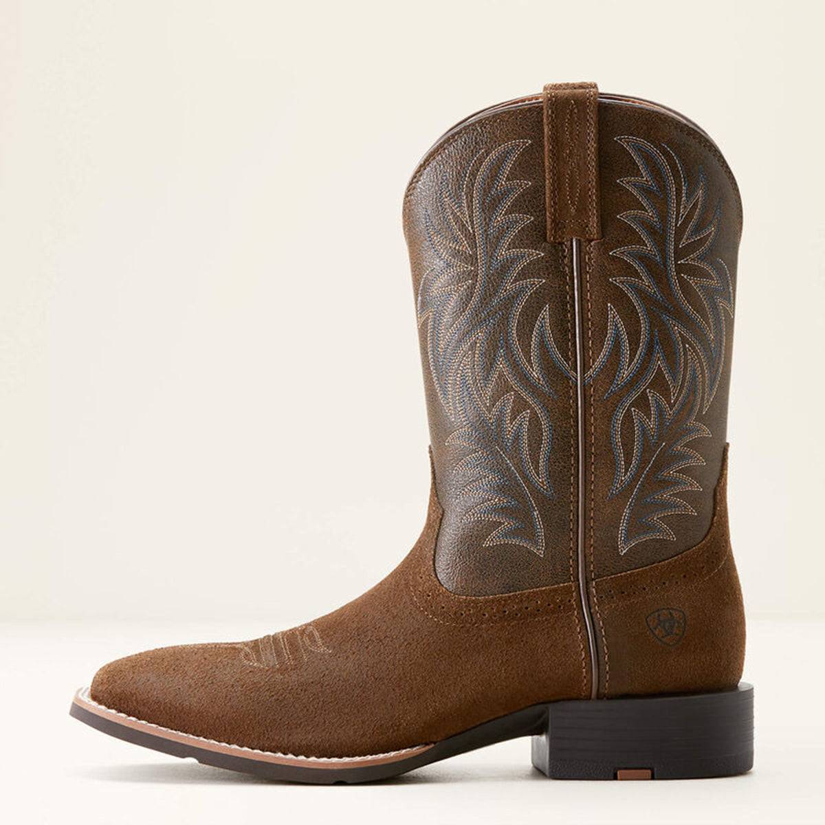 side view of Ariat Square Toe Cowboy Boot