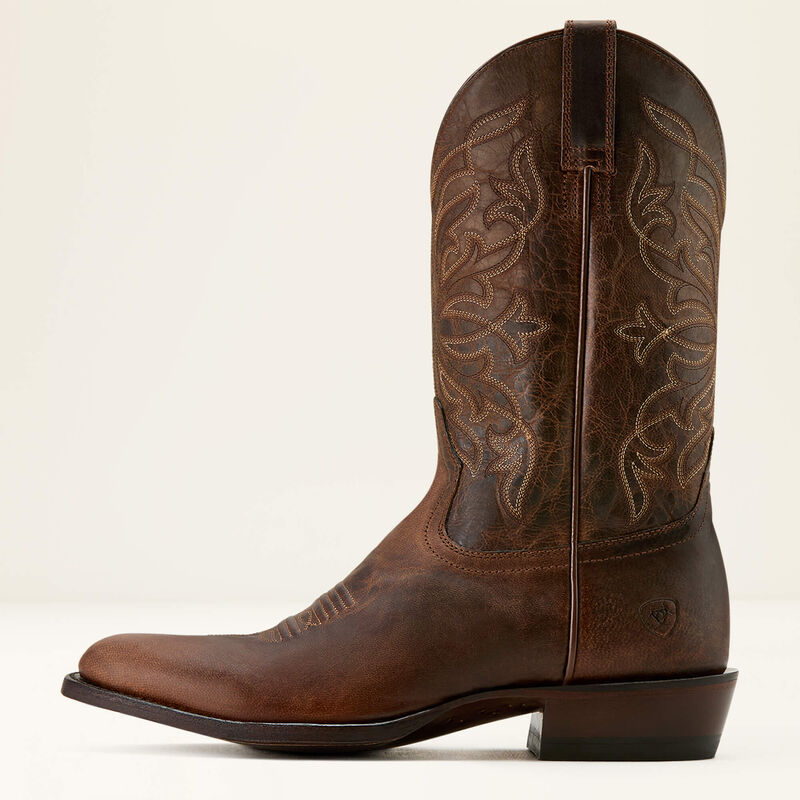 Side view of Ariat Men's Maverick Western Boots Loco Brown