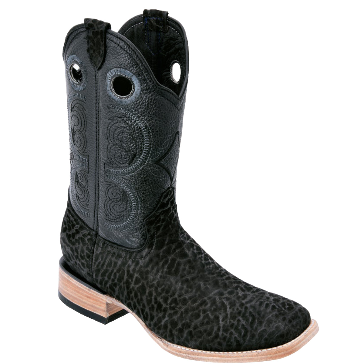 Black Bullhide Square Toe Cowboy Boot
