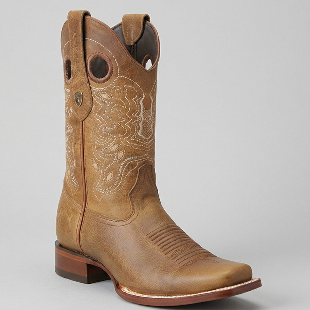 Bottes De Cowboy Homme En Cuir Marron - Taille US 12 - Fabriquées Au Mexique