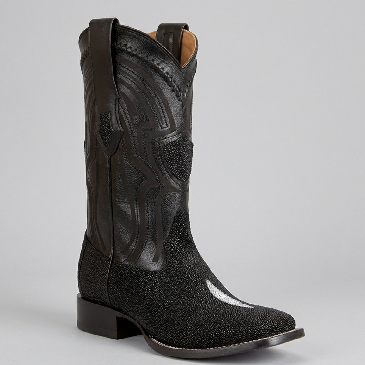 Wild West Men's Stingray Square Toe Cowboy Boots