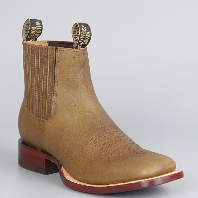 Wild West Men's Honey Square Toe Ankle Boot