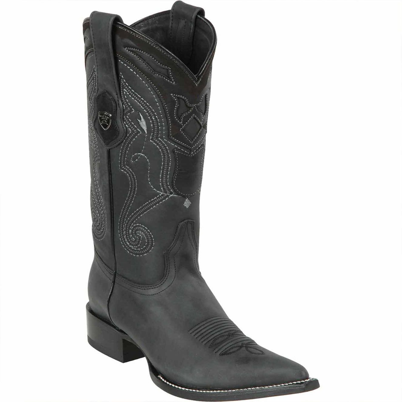 Mens Black Pointy Mexican Boots - Wild West Boots