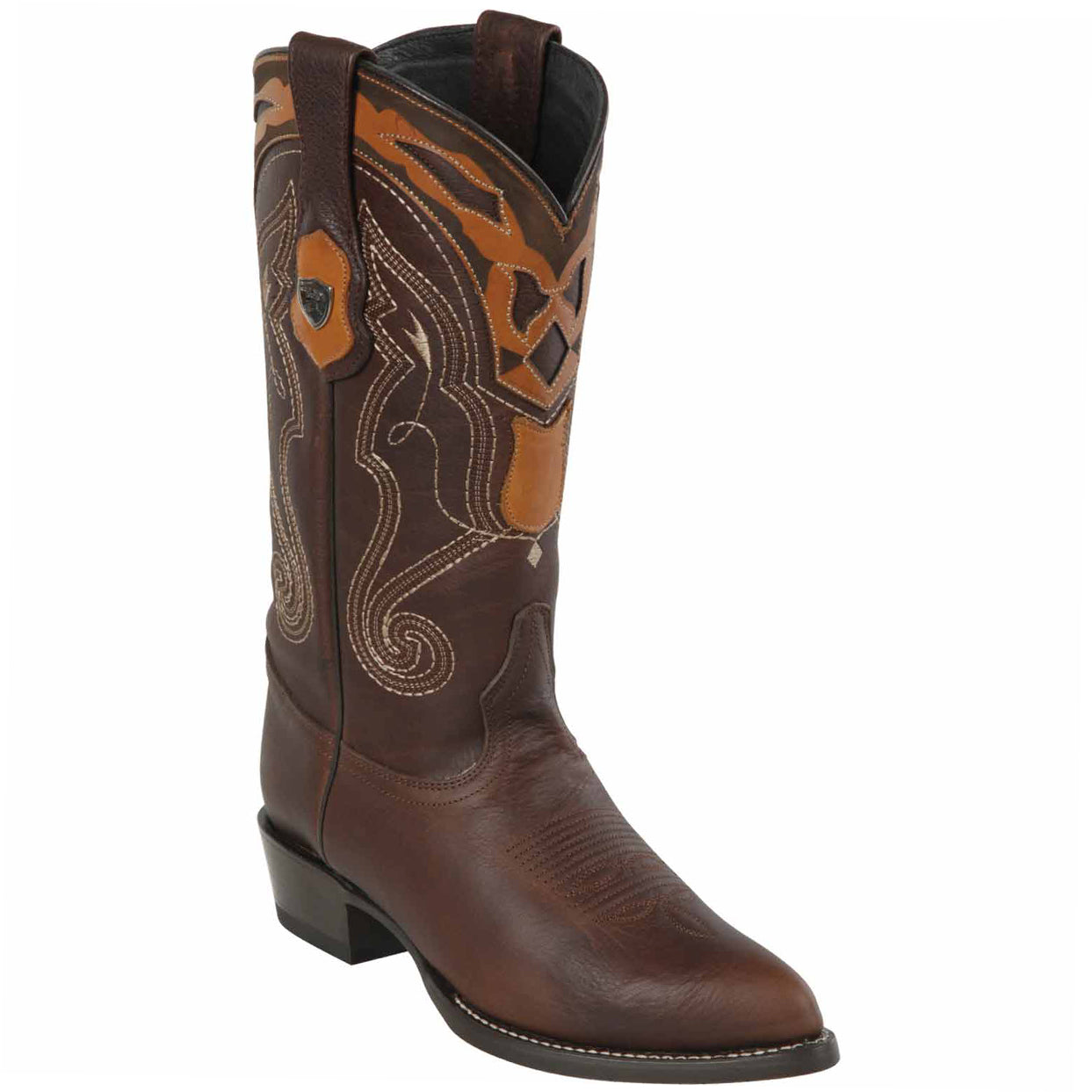 Wild West Boots - Walnut Brown Cowboy Boots J-Toe