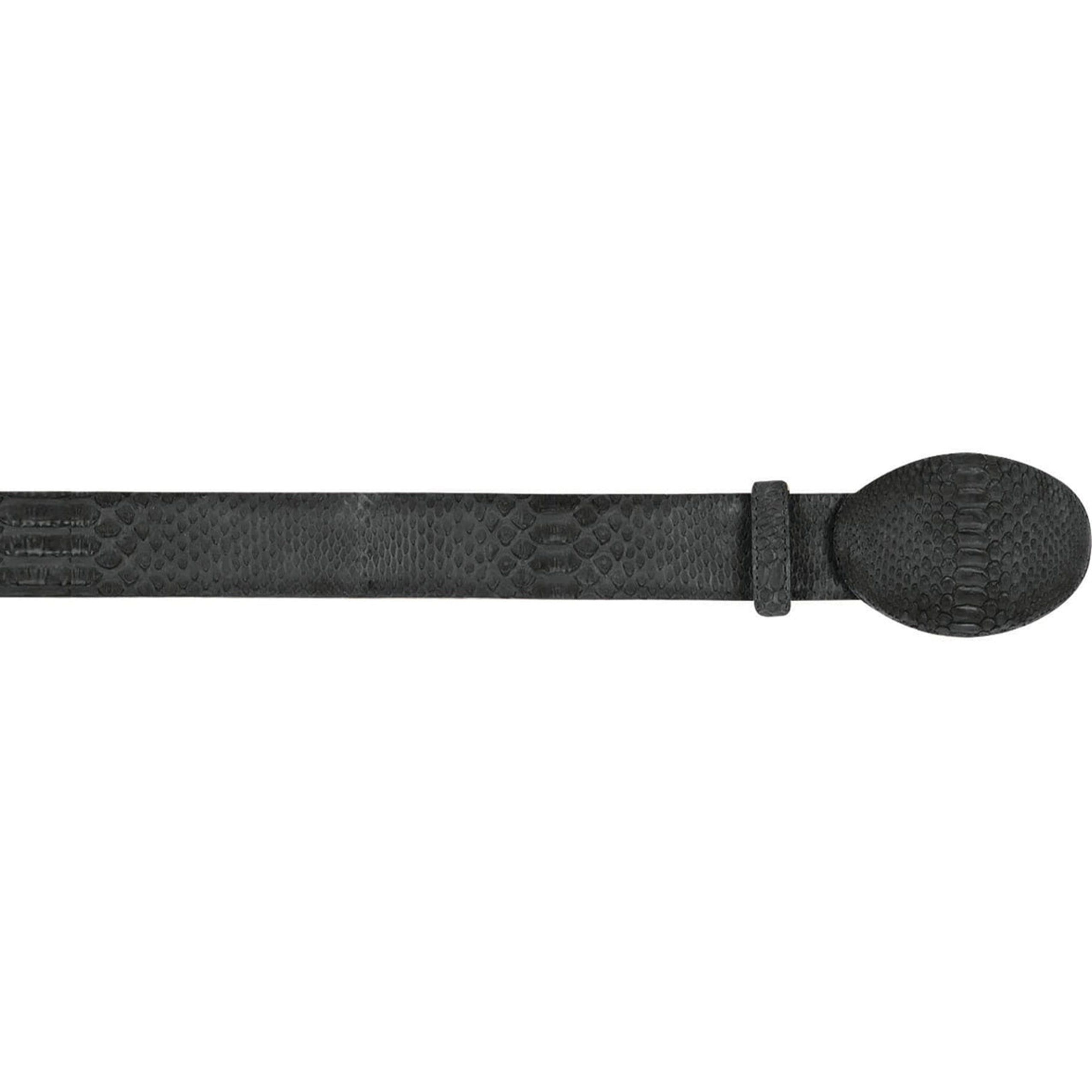 Snakeskin Belt Black
