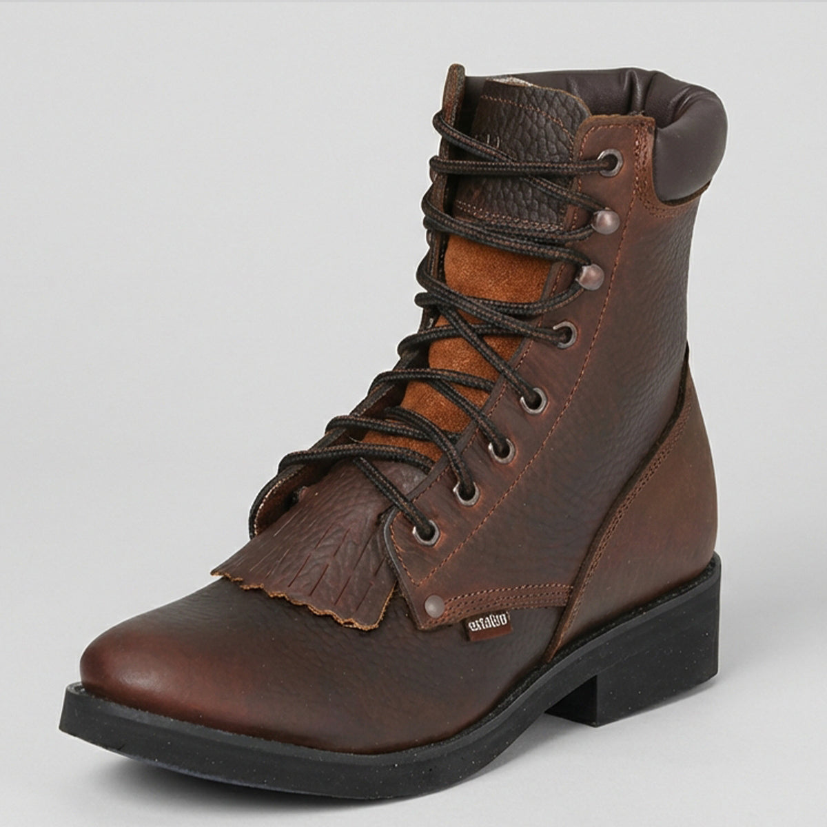 Establo Men's Honey Brown Bull Fight Lace Up Boot