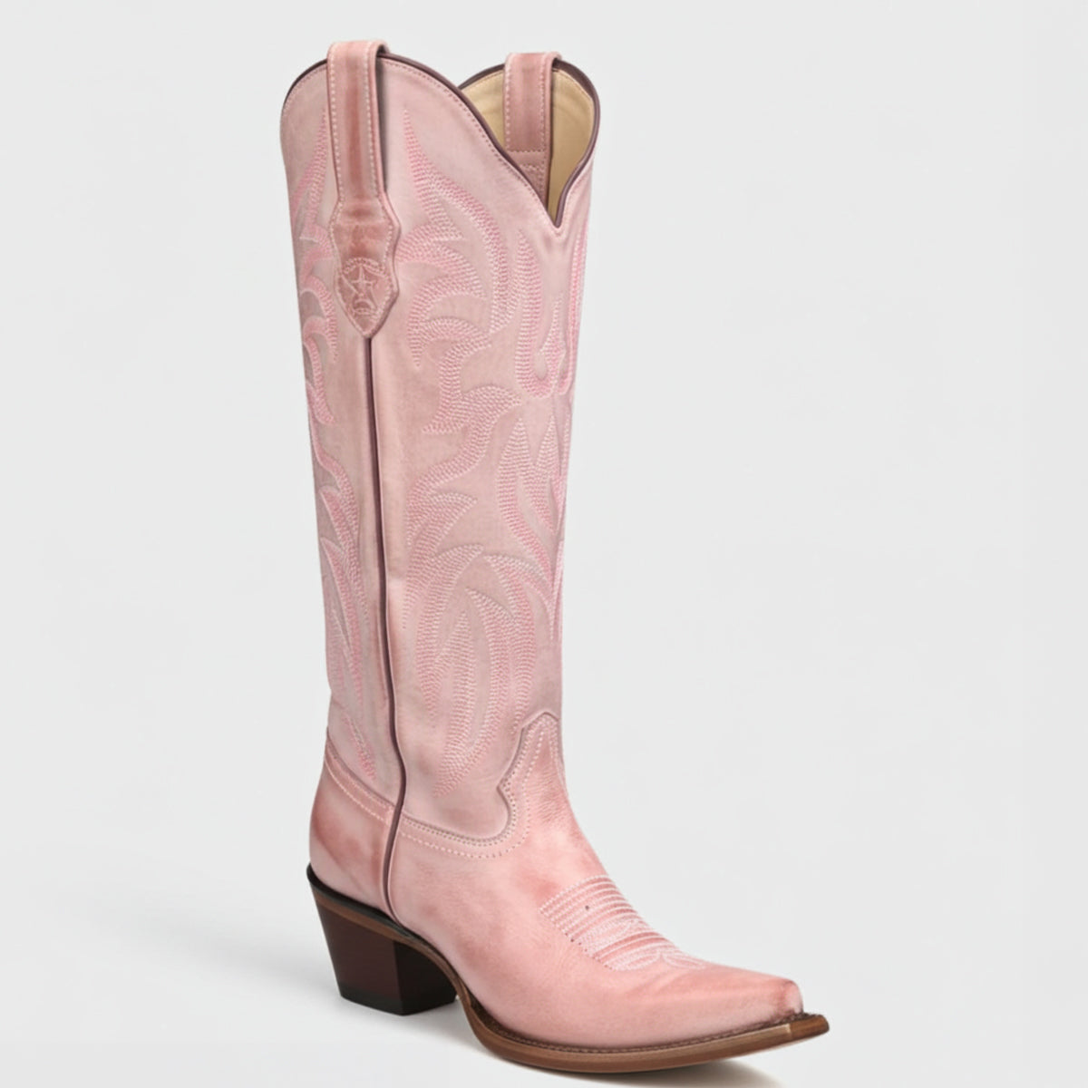 Pink Knee High Boot