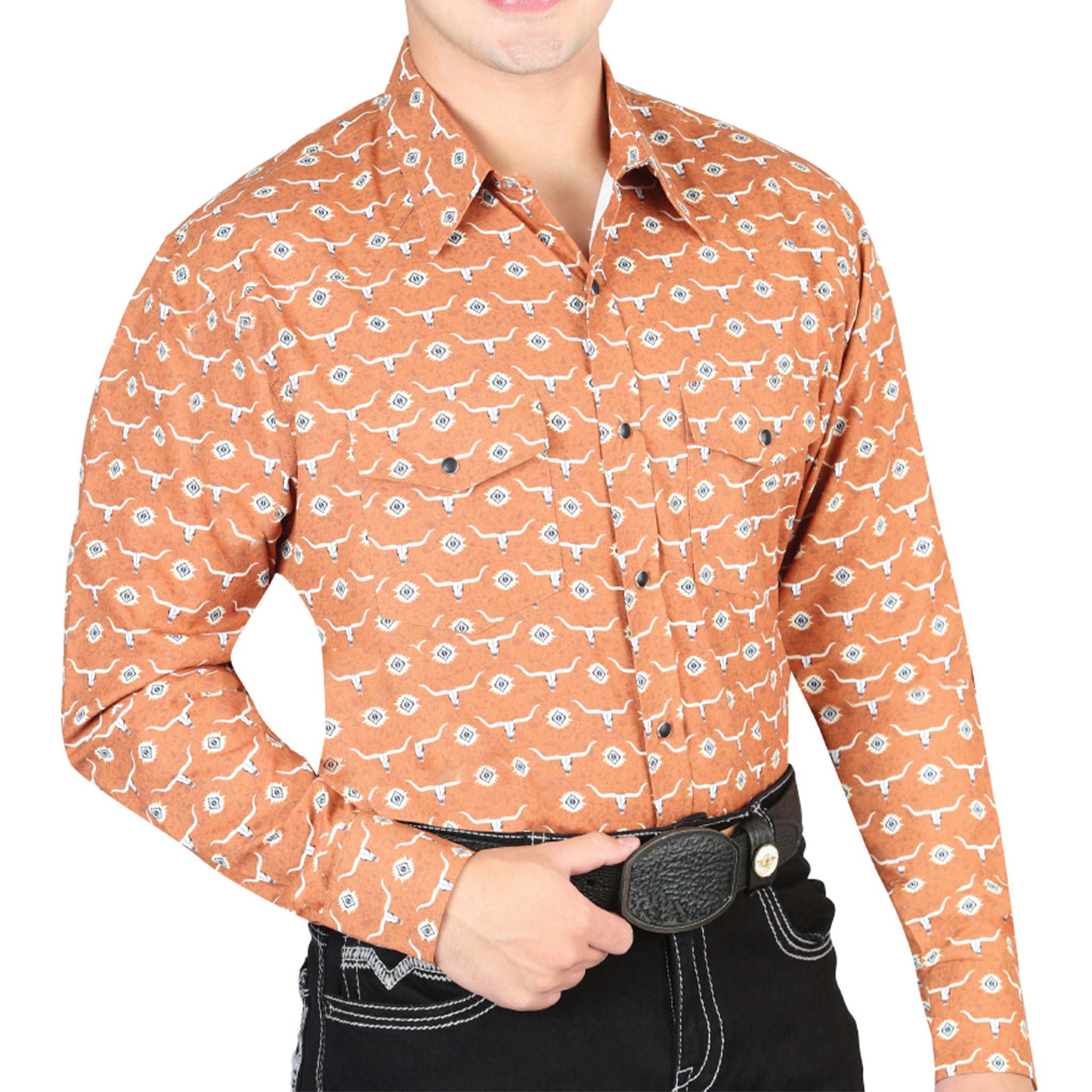 Orange Western Shirt Orange Western Shirt