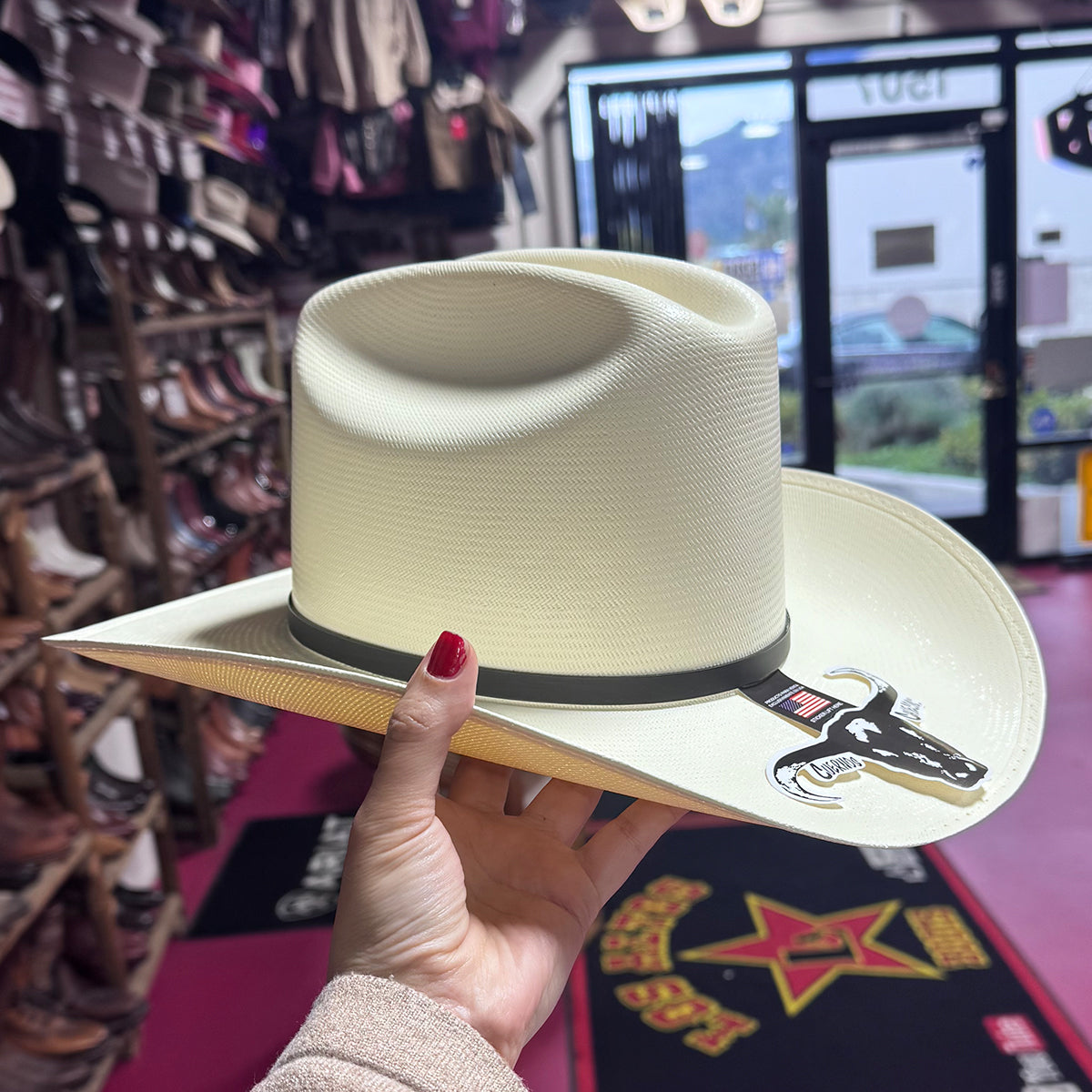 Side view of Johnson 5,000x Cowboy Hat