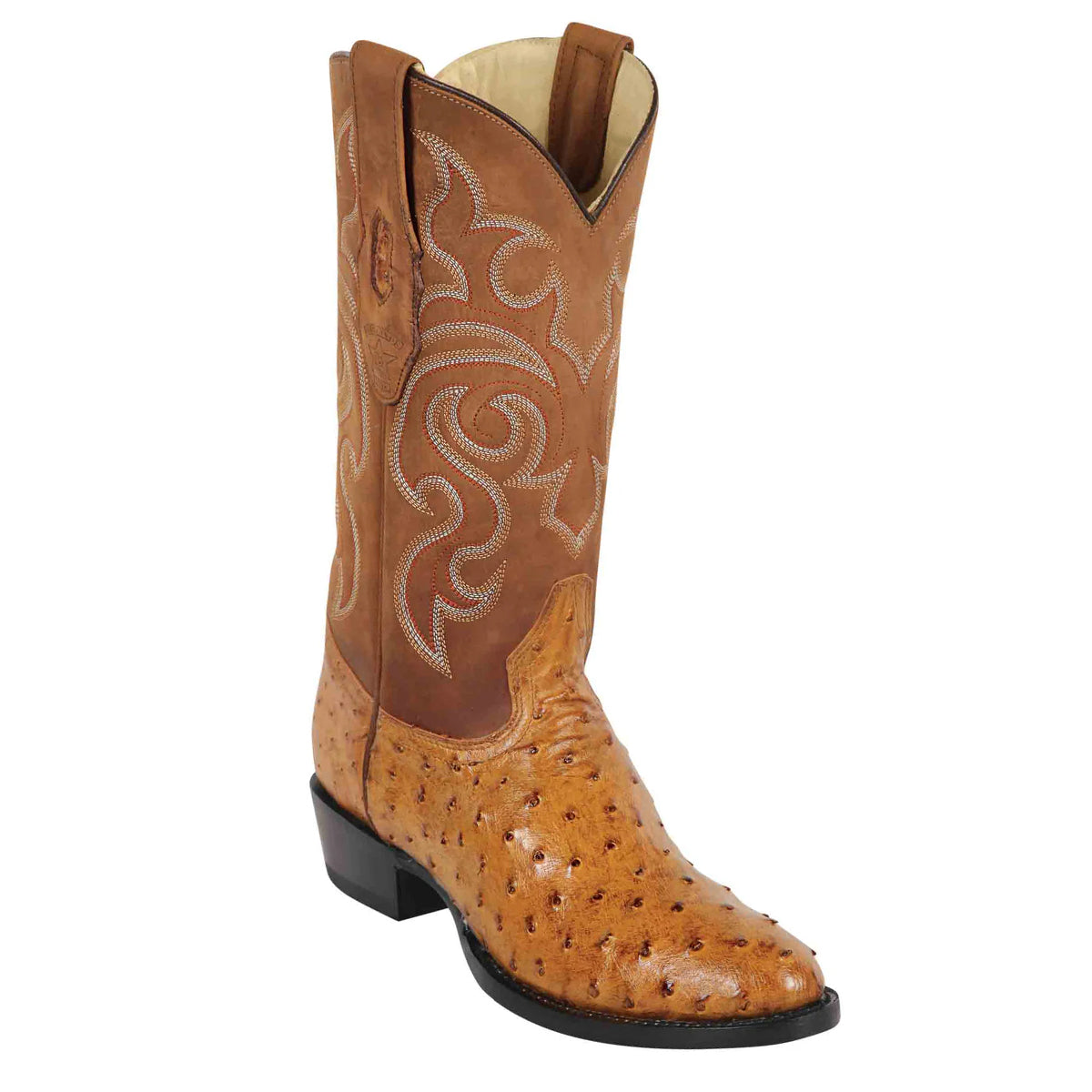 Amber Ostrich Cowboy Boot