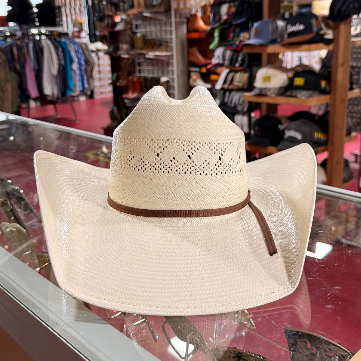 American Hat Company Straw Cowboy Hat 8110 RC Choco