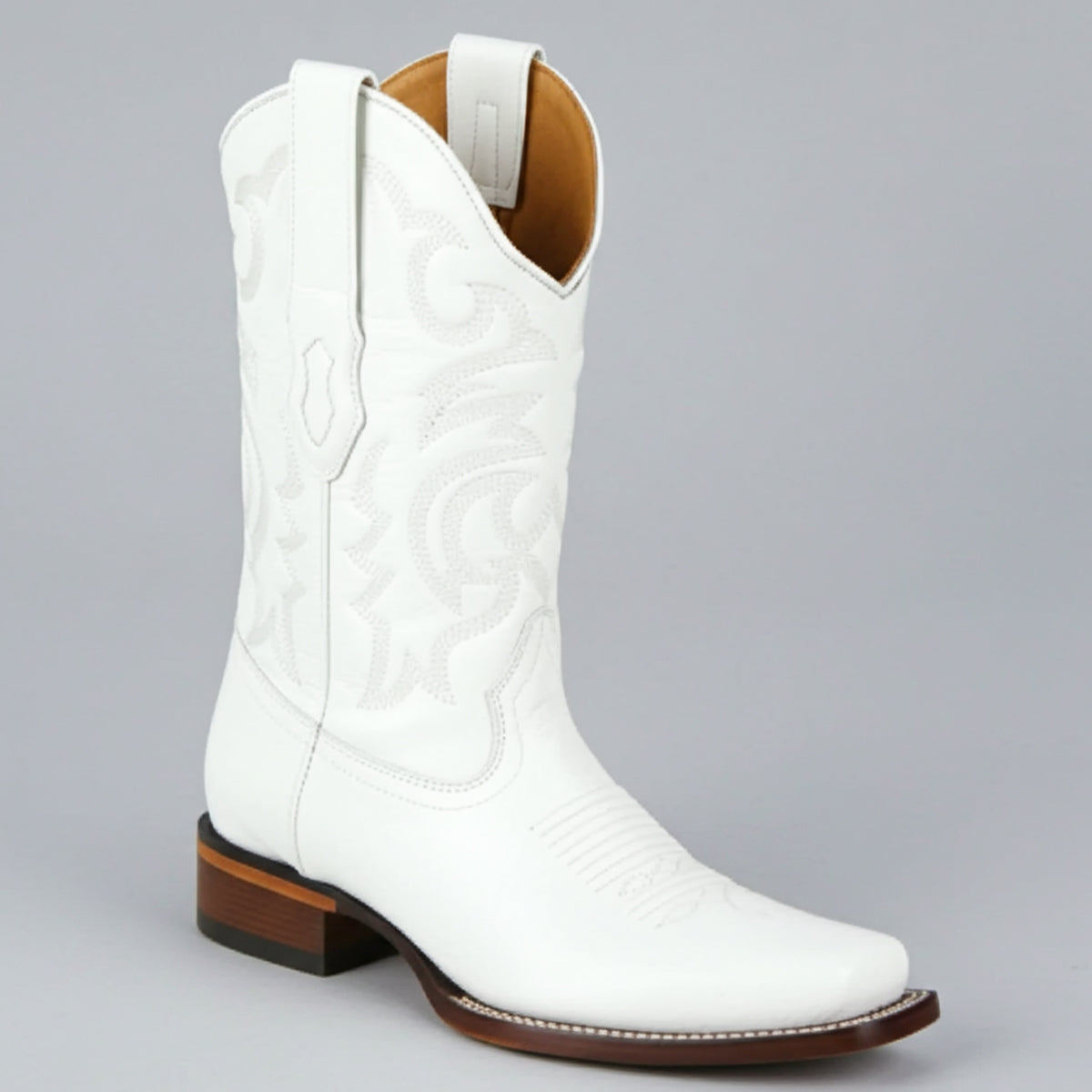 Ostrich White Western Boot