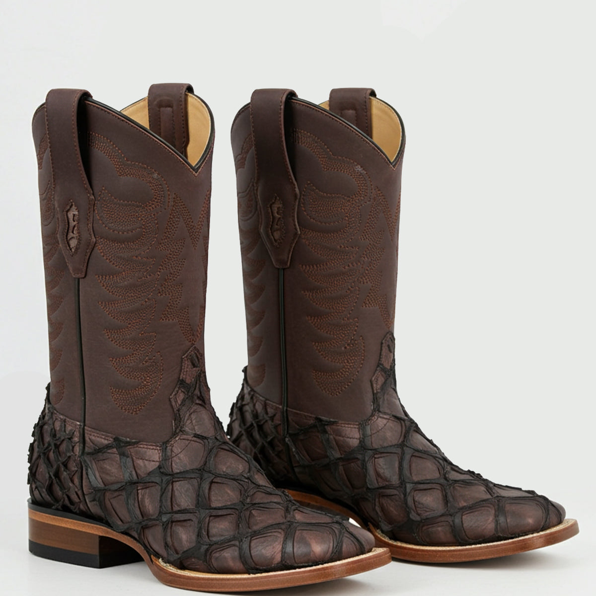 Brown Pirarucu Boots