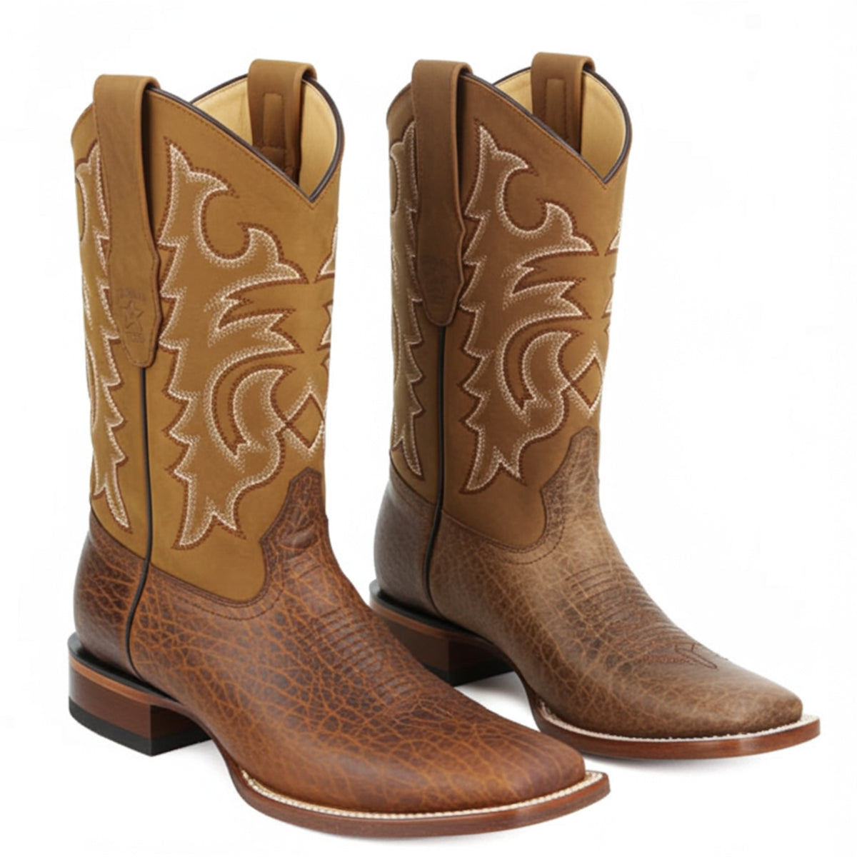 Los Altos Bull Shoulder Square Toe Boots