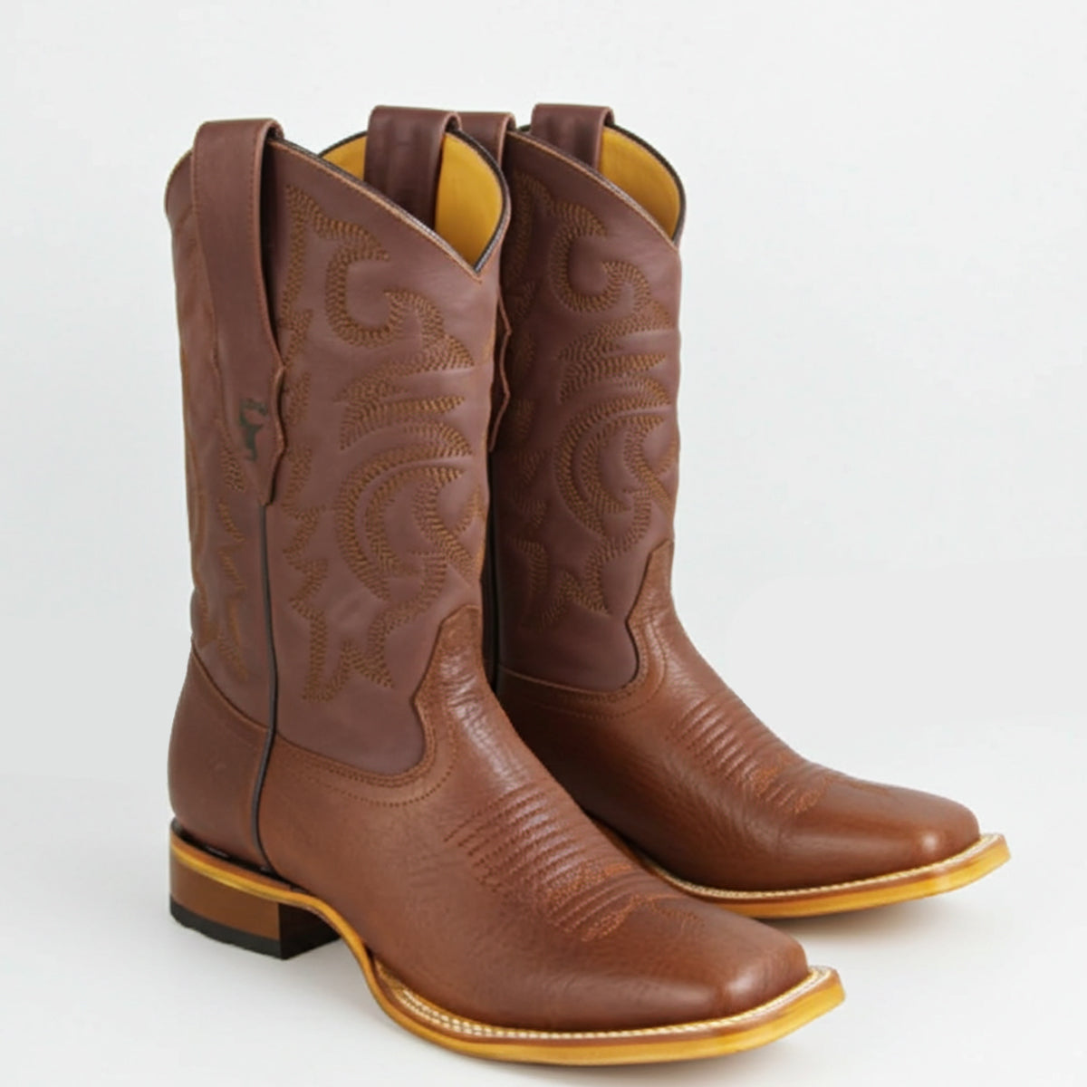 Los Altos Bull Shoulder Square Toe Boots