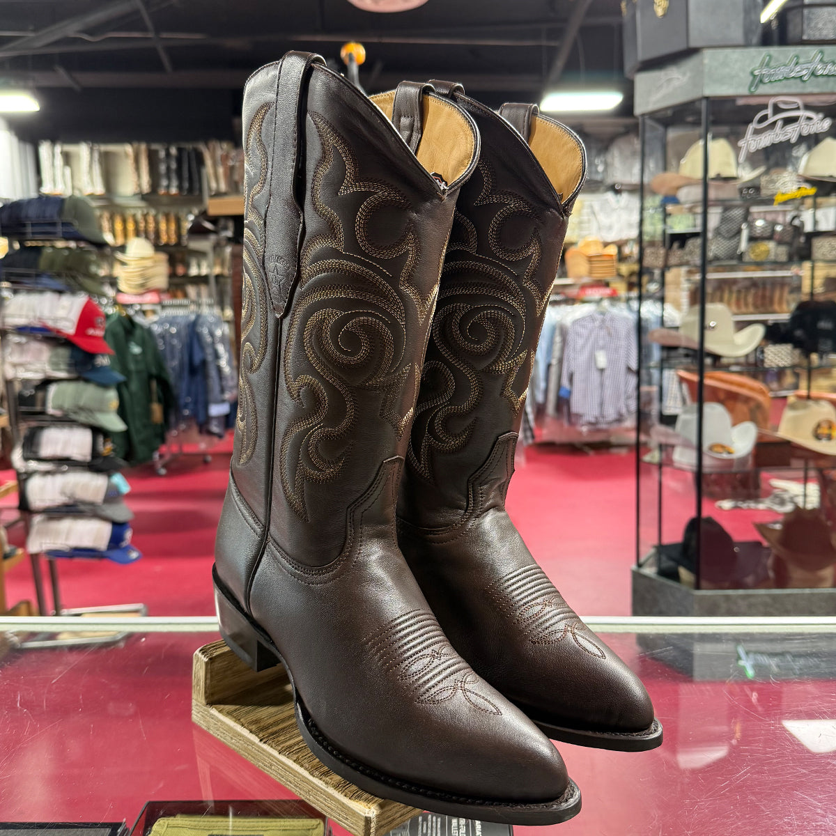 Los Altos Brown Western Boots J-Toe