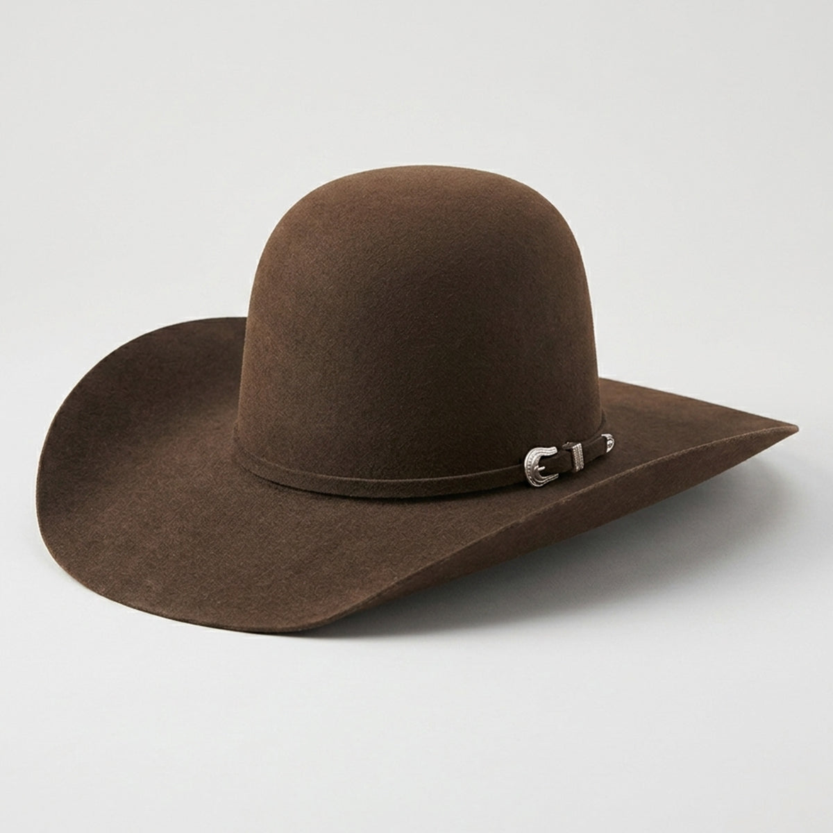 American Hat Company 7X Brown Open Crown Felt Cowboy Hat