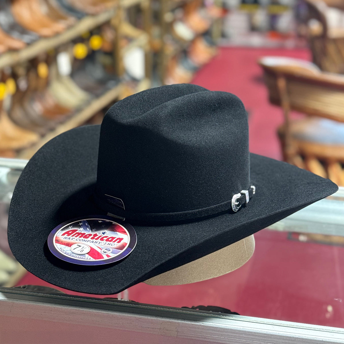 Lucky 7x Black Cowboy Hats American Hat Company