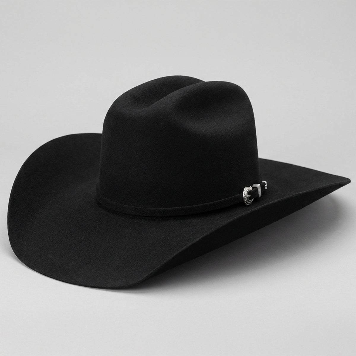 American Hat Company Lucky 7x Black Felt Hat | Made in USA display picture 2