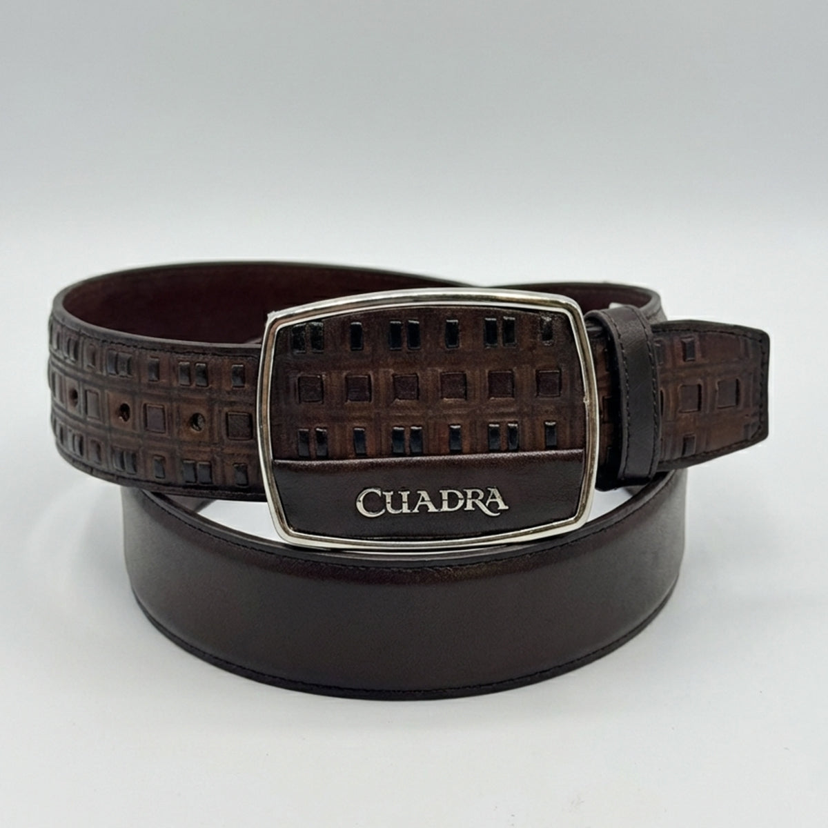 Men's Cuadra western leather brown belt.