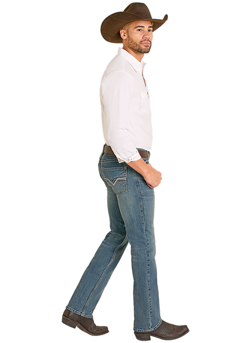 Raised Denim Revolver Jeans