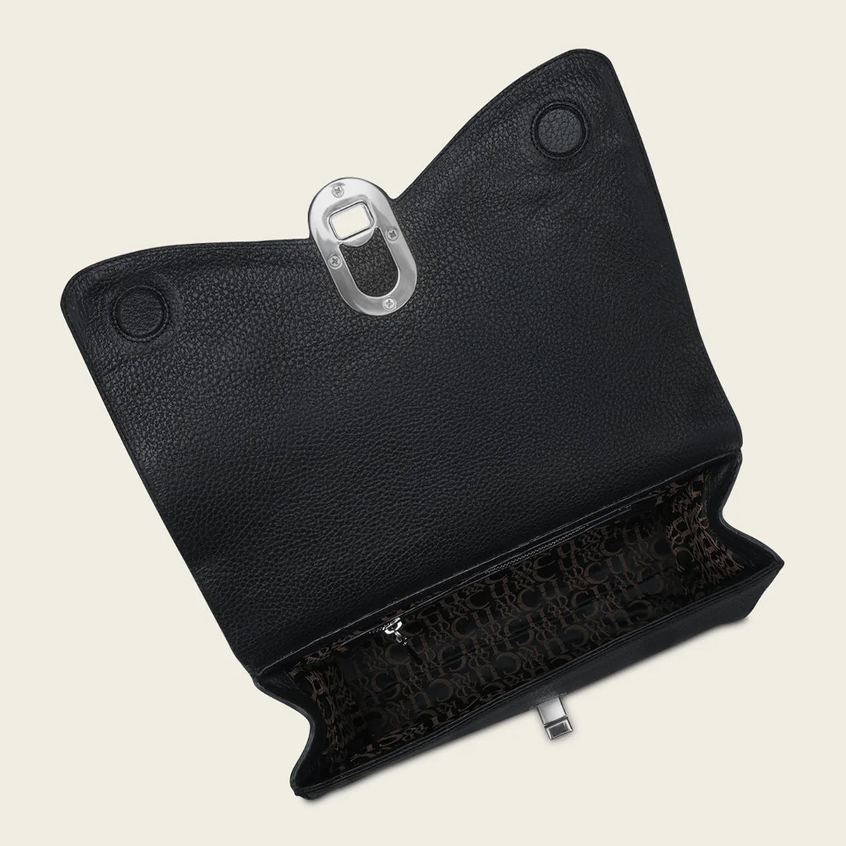 Inside view of Black Stingray Cuadra Handbag