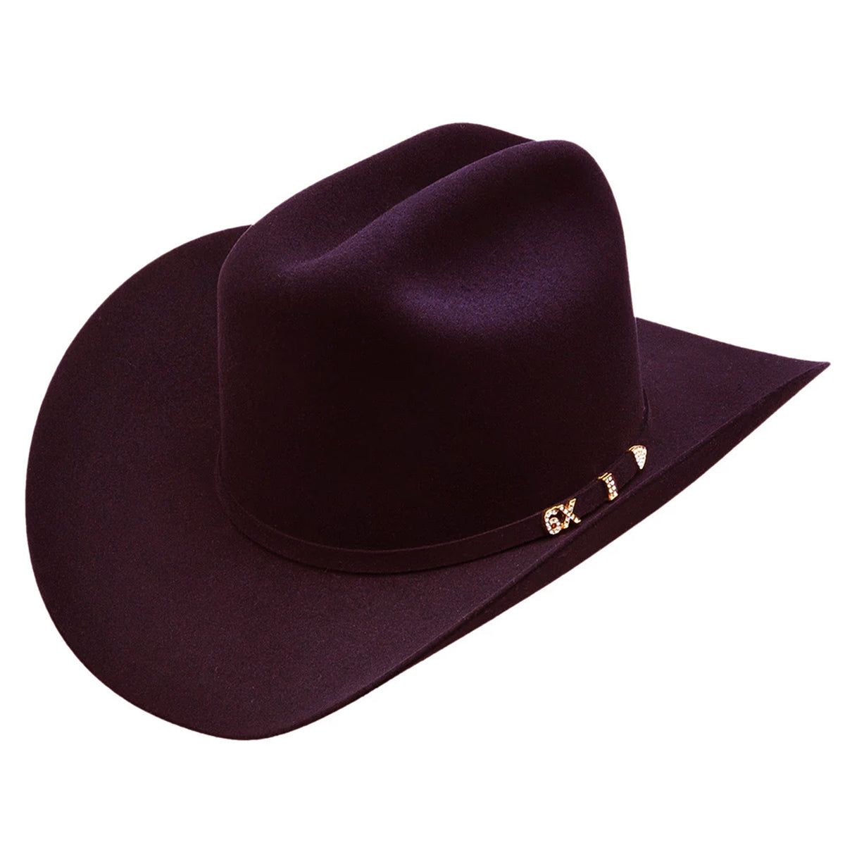 Serratelli Black Cherry 6x Beaver Cowboy Felt Hat | Made in USA