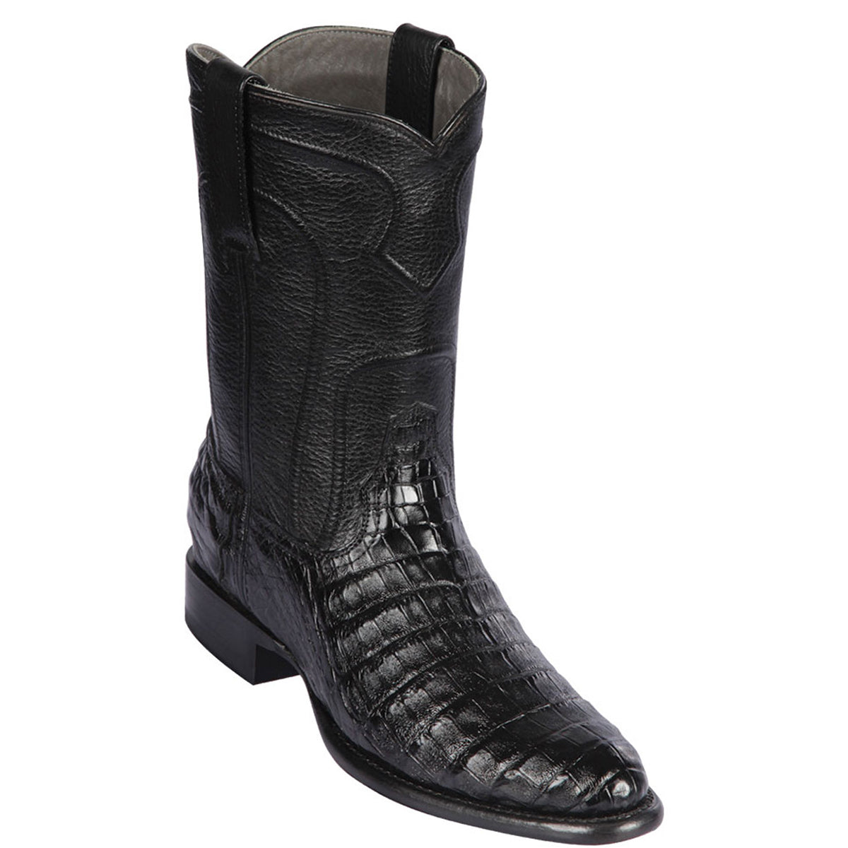 Black Caiman western boot