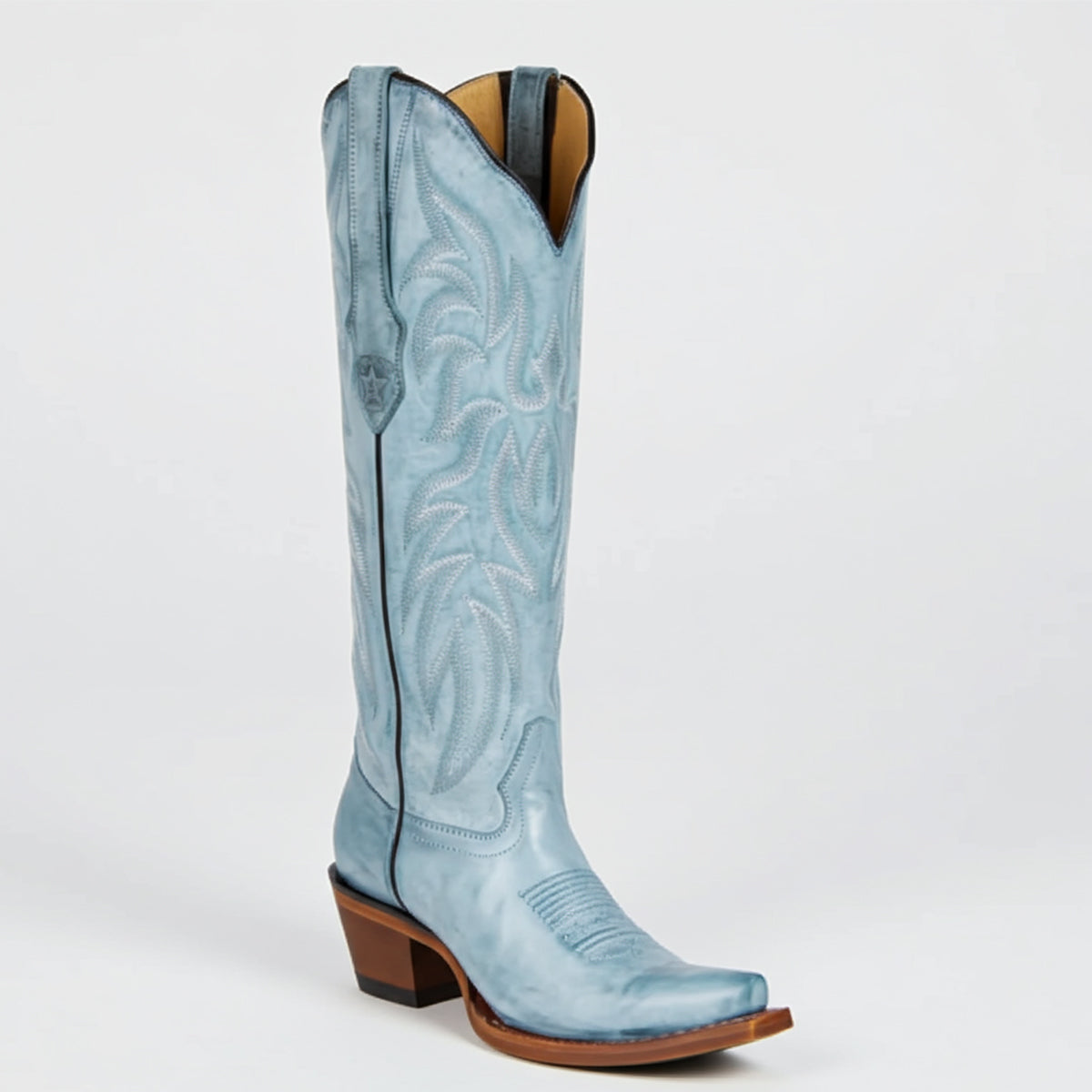 Blue Knee High Boot