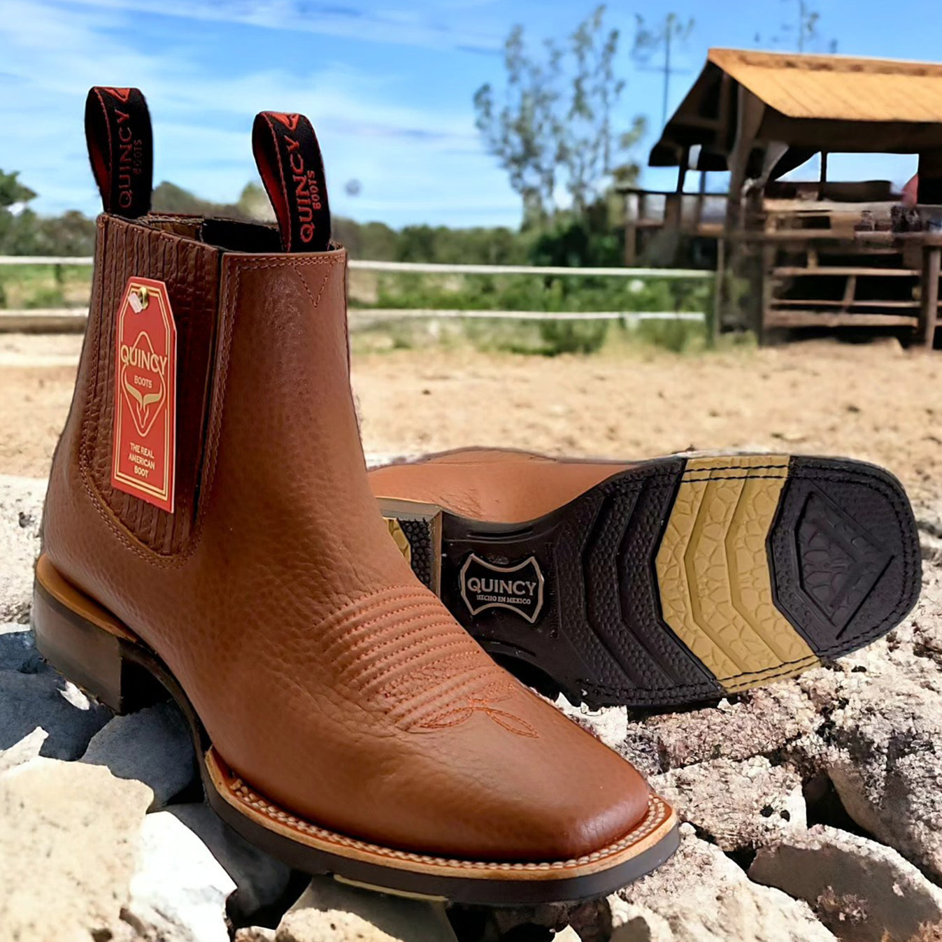 mens western style ankle boots