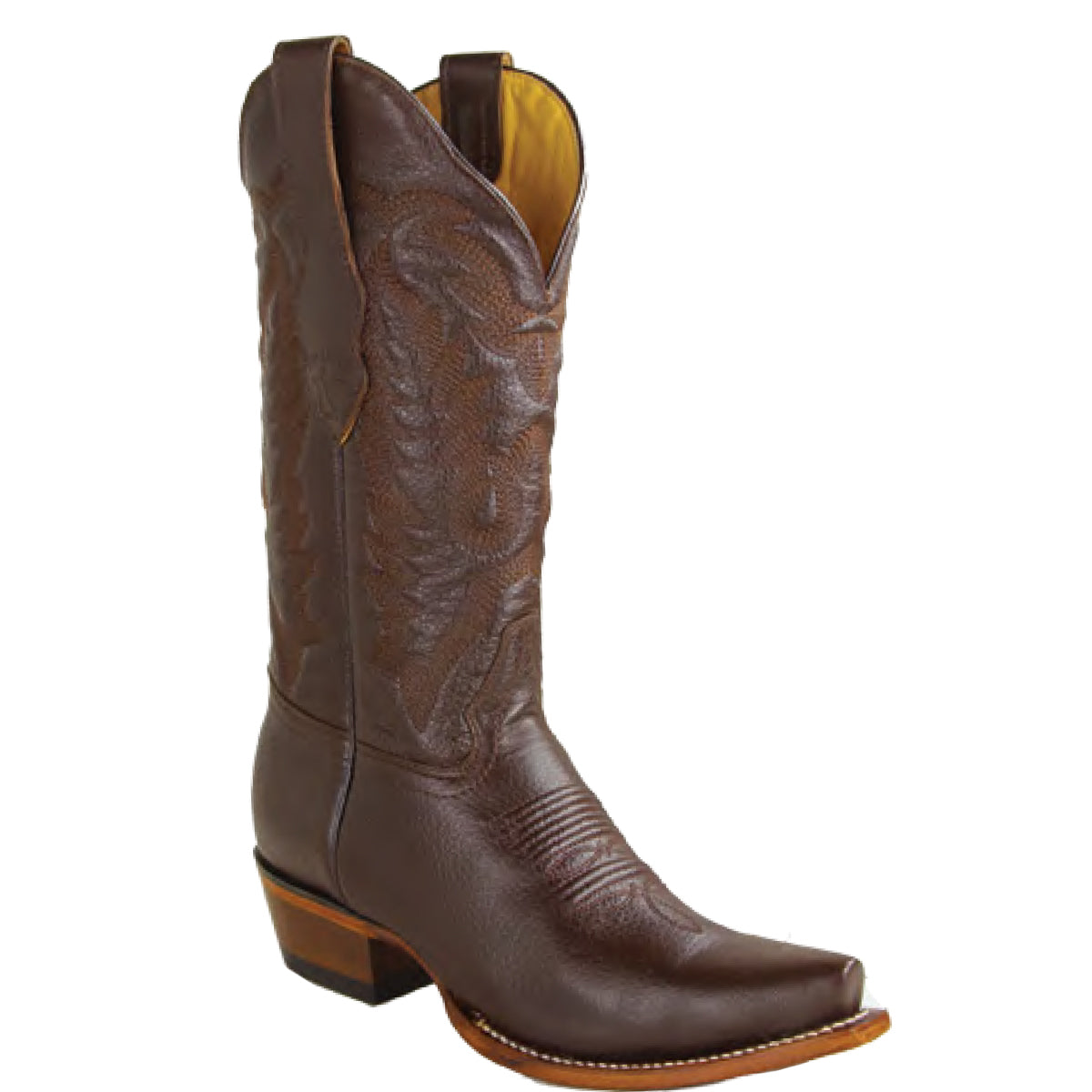 Snip Toe Brown Cowgirl Boot