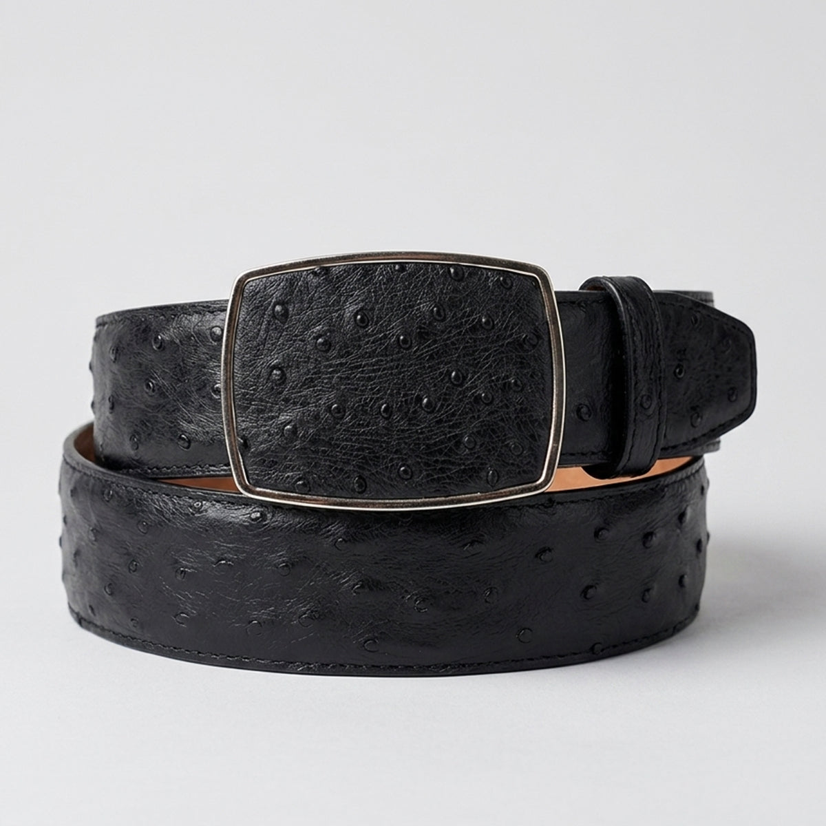 ostrich dress belt Los Altos Men's Black Genuine Full Quill 34 / Black / Rectangular Style:Dress J Buy White Narrow Pleated Step into the world brand_goddiva