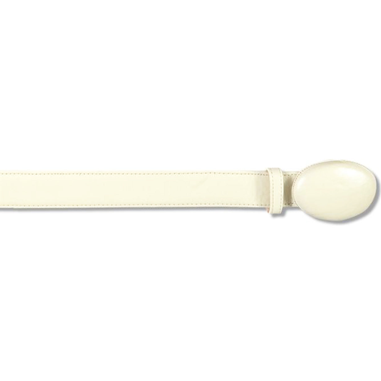 Los Altos Mens Deer Winter White Western Belt