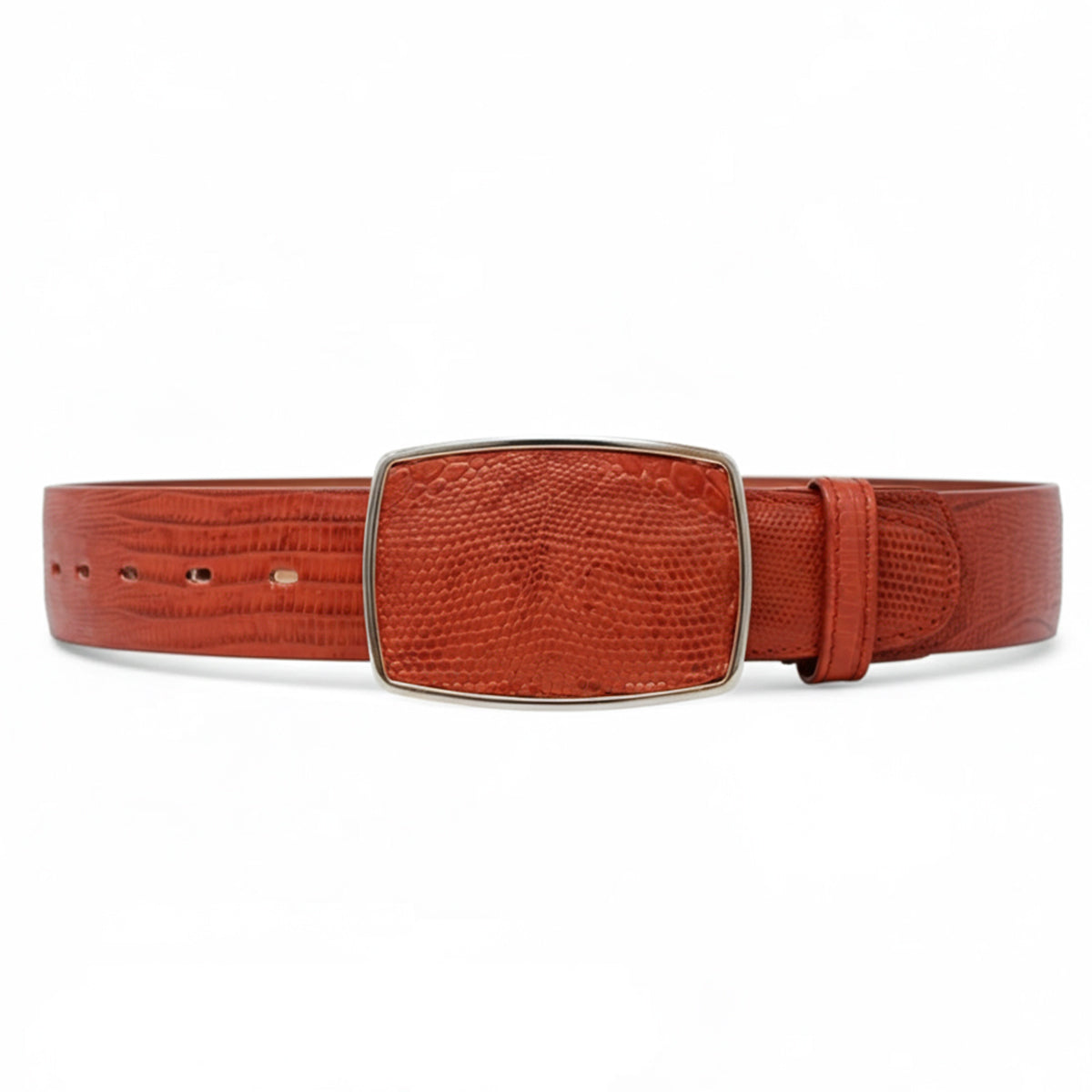 Cognac Lizard Belt | Authentic Western Style