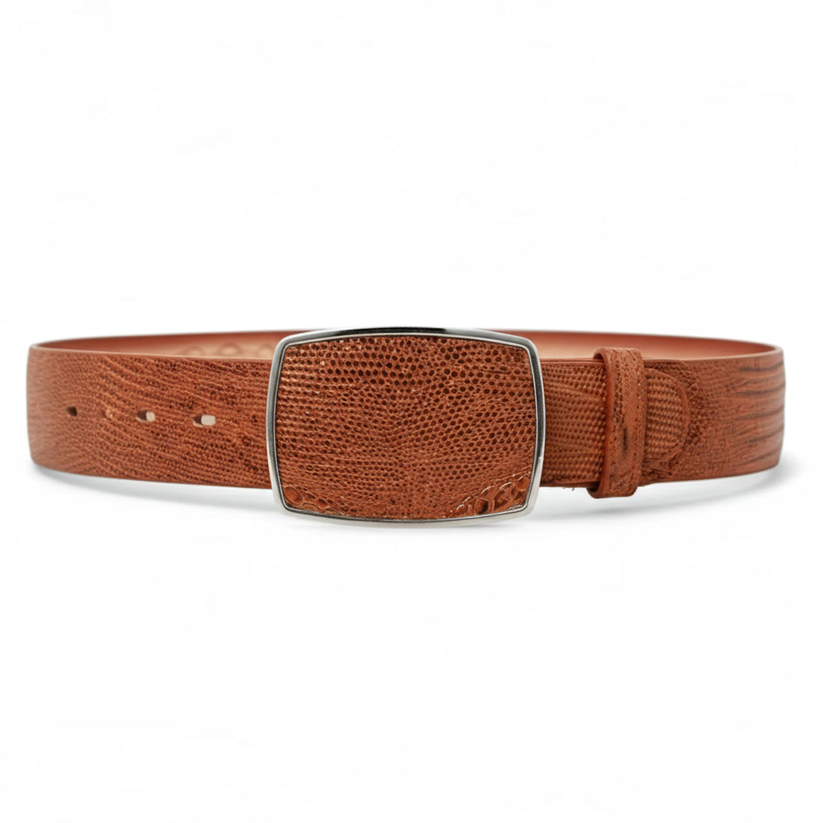 Honey Lizard Skin Belt