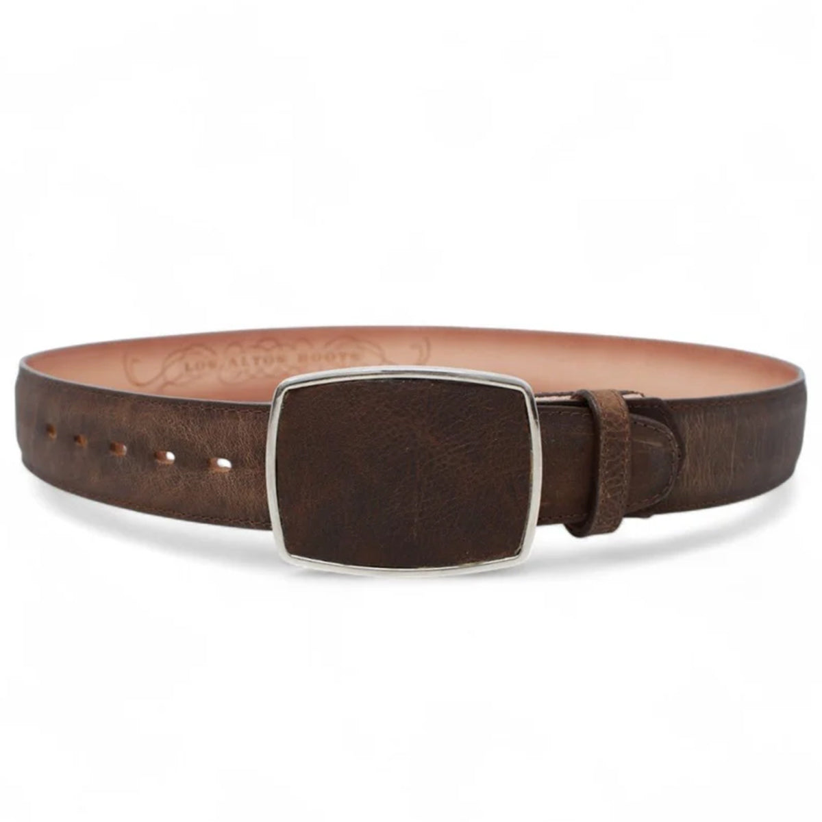 Men's Walnut Brown Leather Belt