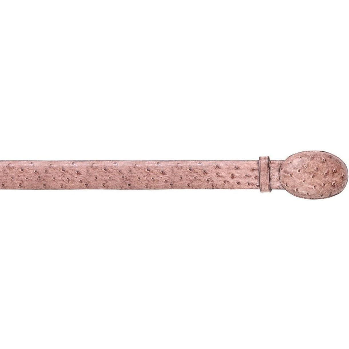 Mocha Brown Ostrich Belt