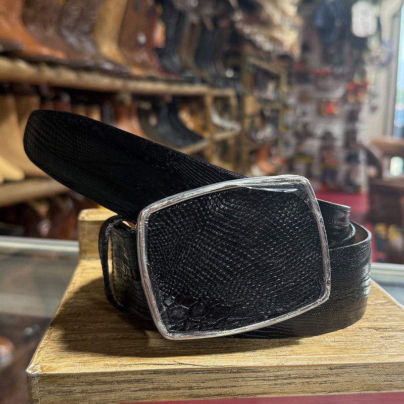 Los Altos Black Lizard Belt
