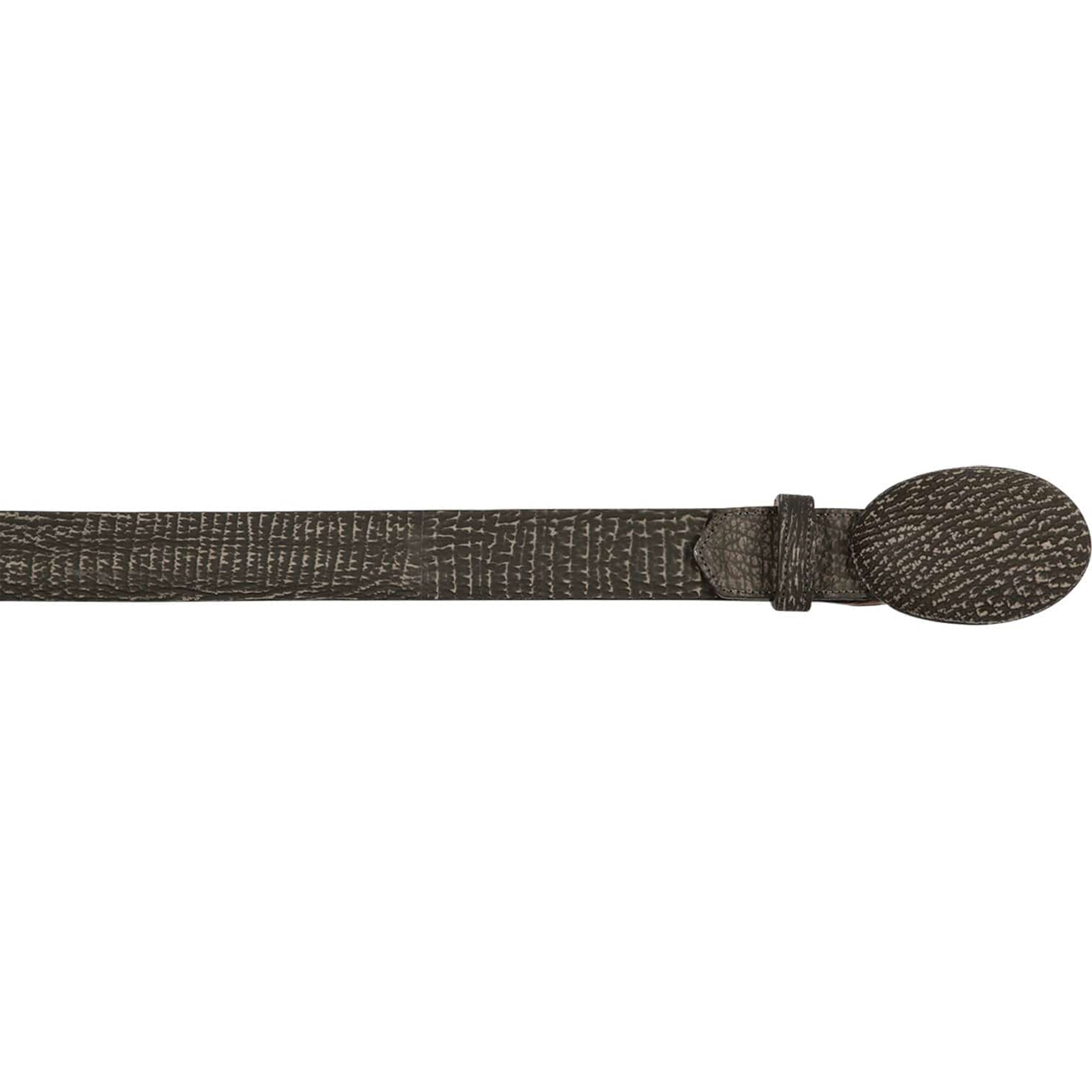 Grey Sharkskin Belt