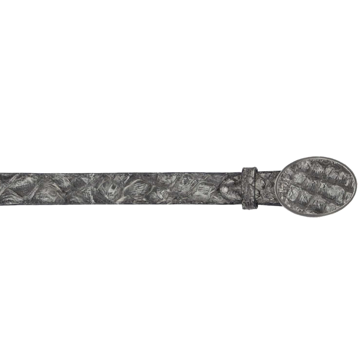 Rustic Black Pirarucu Belt