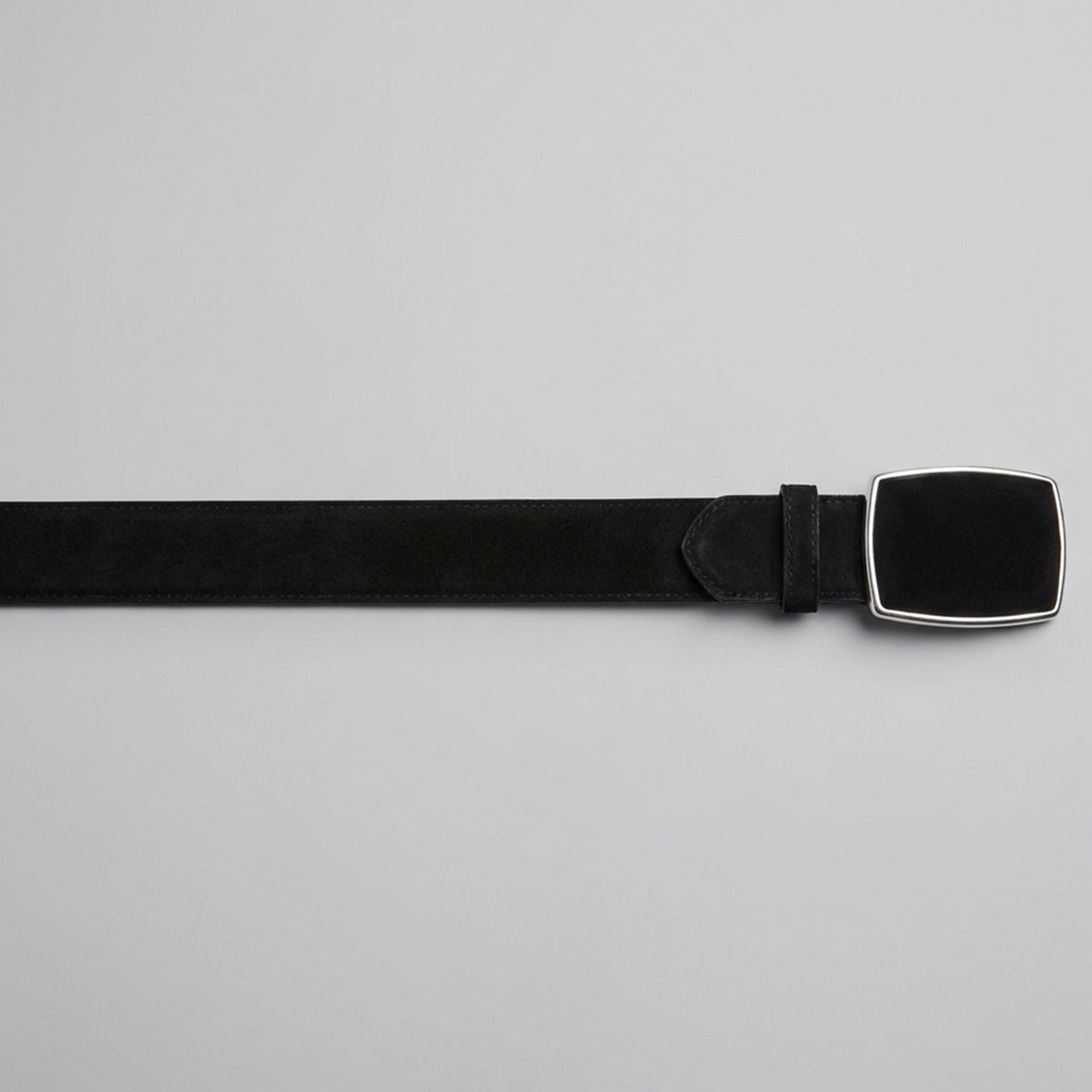 Nubuck Black Western Belt