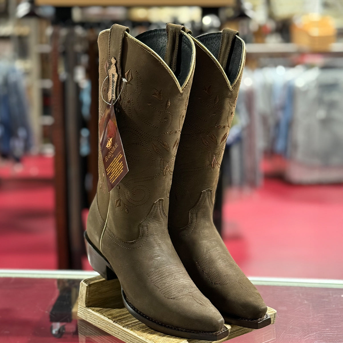 El General Camel Brown Women's Snip Toe Boots