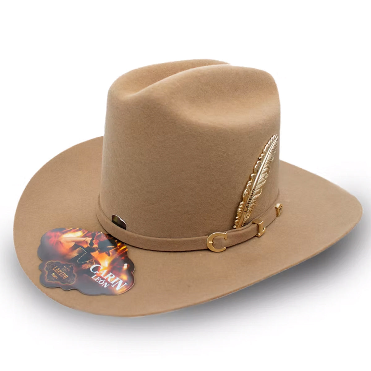Carin Leon Hat Camel: Official Brand display picture 3