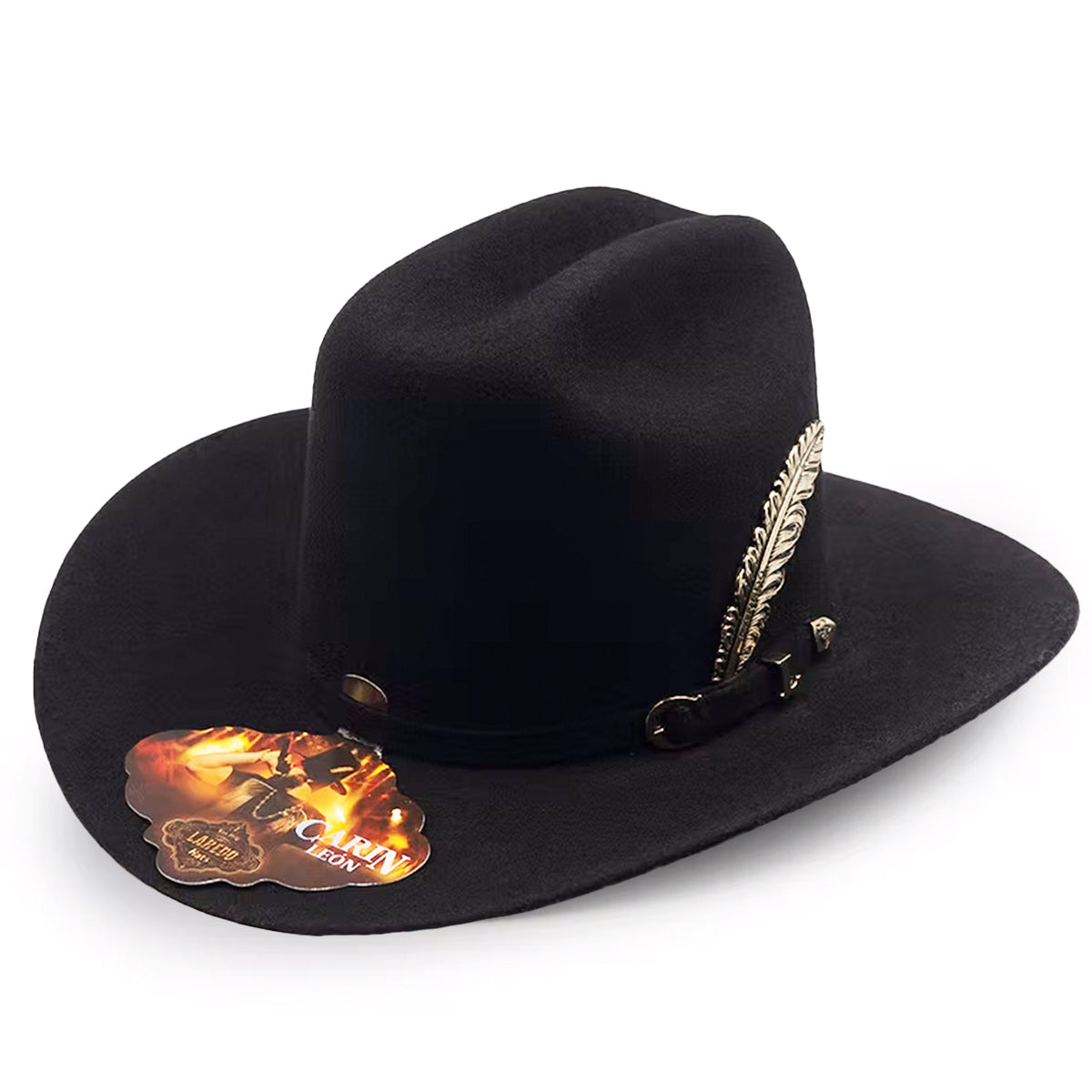Carin Leon Hat 5" High Crown Black