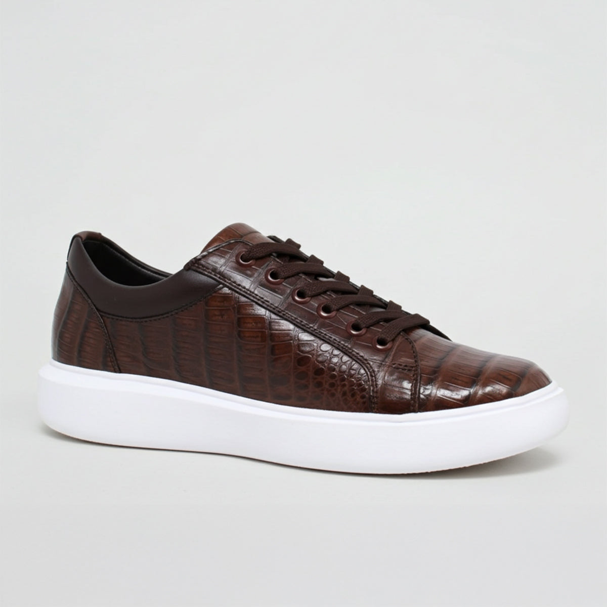 Brown crocodile shoes