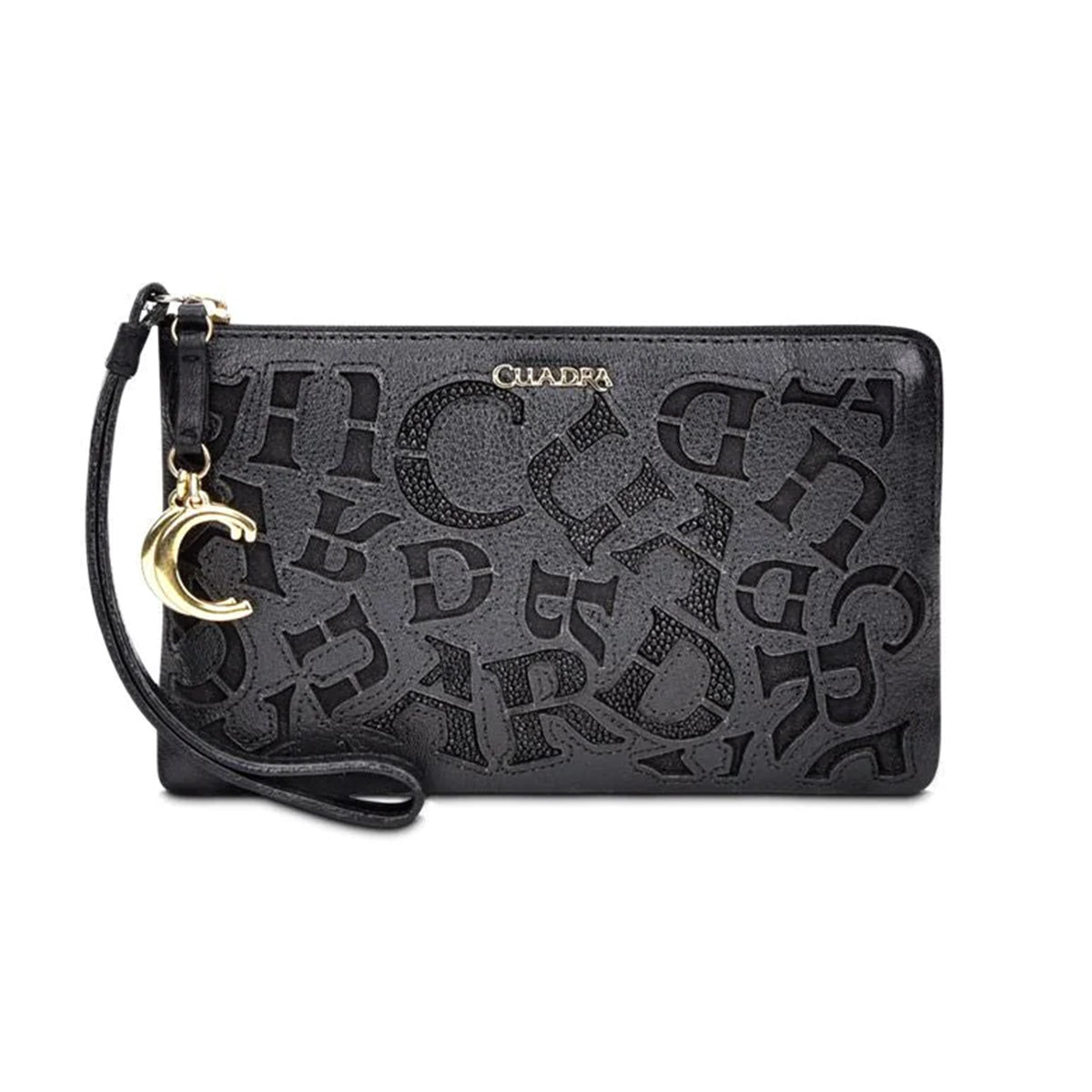 Cuadra Stingray Leather Wristlet