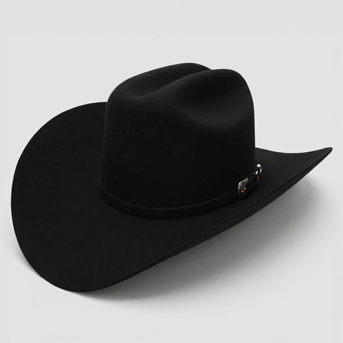 Cuernos Chuecos 6X Milano Black Felt Tejana Hat